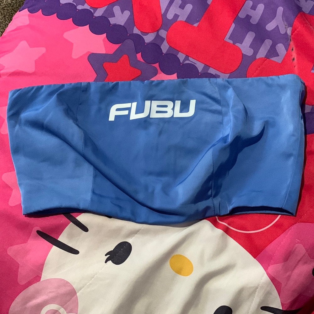 FOREVER 21 FUBU Graphic Tube Top 💙🤍